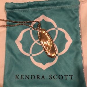 Kendra Scott rose gold long pendant - worn once